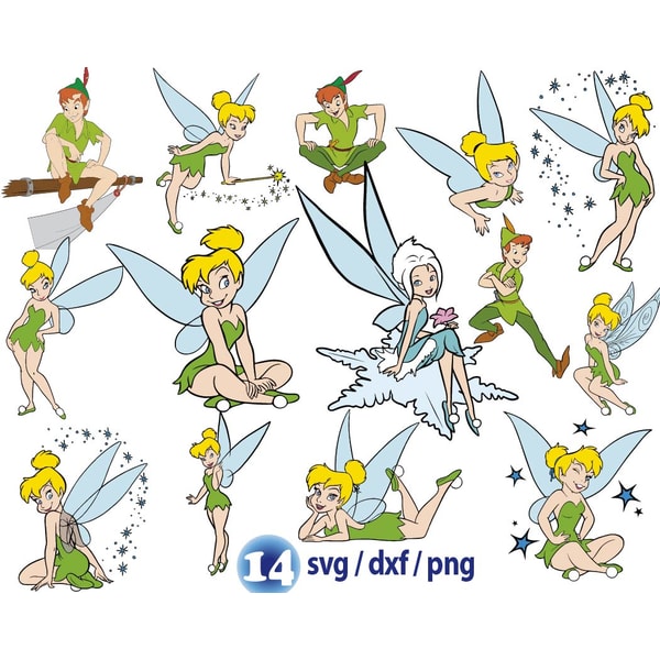 disney Tinkerbell svg bundle, tinkerbell flying svg, Tinkerb - Inspire ...