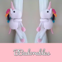 Unicorn Curtain Tieback Crochet Pattern