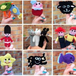 Nursery Rhyme Finger Puppets: Written Crochet Patterns