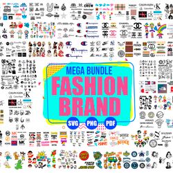 fashion brand logos svg mega bundle, luxury brand svg, brand logos svg png