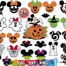 disney halloween svg, halloween mickey svg, disney pumpkin svg, haunted mansion svg