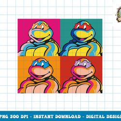 Mademark x Teenage Mutant Ninja Turtles - Donatello, Michelangelo, Leonardo & Donatello - Pop Art Pupng, digital downloa