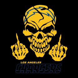 Skull Los Angeles Chargers,NFL Svg, Football Svg, Cricut File, Svg