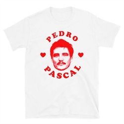 i heart pedro pascal - i love pedro pascal movie tv acto t-shirt - 2 hearts for pedro pascal shirt
