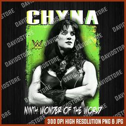 WWE Chyna Ninth Wonder Of The World Vintage Photo Portrait PNG, PNG High Quality, PNG, Digital Download