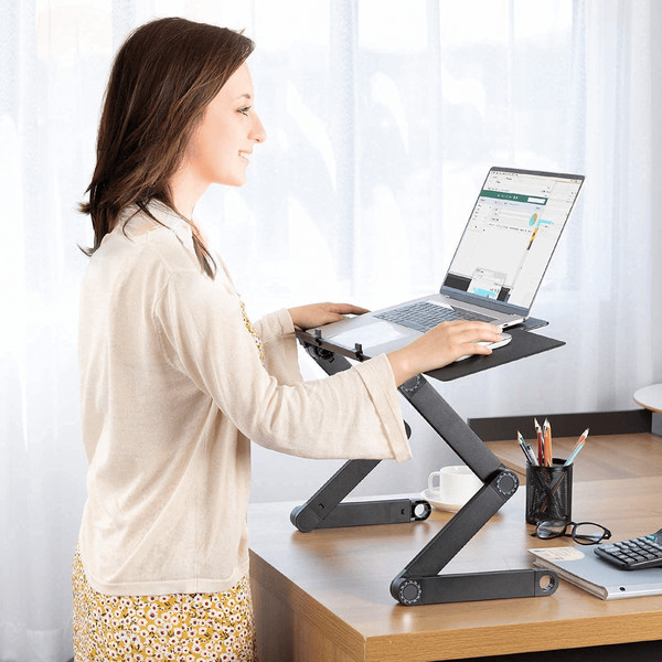 360 Ergonomic Laptop Stand For Desk With Detachable Mouse