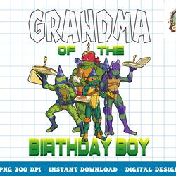 Mademark x Teenage Mutant Ninja Turtles - Ninja Turtles Grandma of the Birthday Boy Pizza Theme Partpng, digital downloa