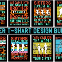sister love bundle design | 21 design bundle sublimation cricut, svg, pdf, png cricut print file, sister svg bundle, ins