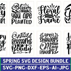 spring svg bundle | hello spring svg,porch sign svg, welcome spring svg, floral svg, spring svg quotes, cut files for cr