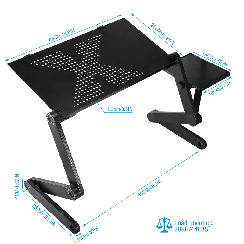 High-Strength Laptop Stand | Spacious Laptop Stand For Desk with Vent Holes | Ergonomic Laptop Standing Desk 7