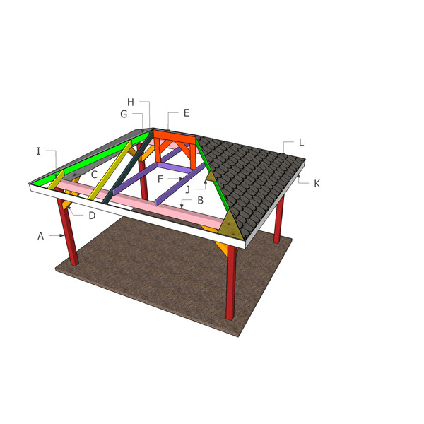 Building a 12x16 hip roof gazebo.jpg