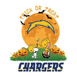 Trick Or Treat Los Angeles Chargers,NFL Svg, Football Svg, Cricut File, Svg