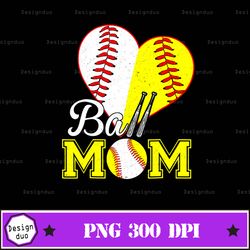 ball mom heart baseball softball mama png, ball mom png, softball baseball png, mothers day png, softball mom png, baseb