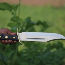 Custom Handmade 440C Steel Bowie Knive With Sheath & Pakka Wood Handle Survival Knife | Tactical Camping Knife | Gift fo