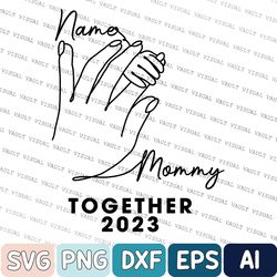 first mothers day svg, matching personalised mother's day svg, mummy and baby matching svg, mommy and me svgs, mummy and