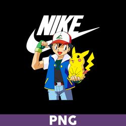 Satoshi And Pikachu Nike Png, Satoshi And Pikachu Png, Nike Logo Fashion Png, Nike Png, Fashion Logo Png - Download