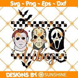 Horror Face mask Vibes Svg, Horror Face mask Svg, Horror Halloween Svg, Horror Movies Character Svg, File For Cricut