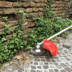 rust-resistant steel wire weed brush for long-lasting garden maintenance without dealing with the unnecessary mess