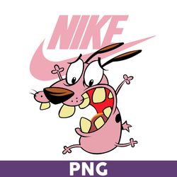 cowardly dog with nike logo png, nike logo png, cowardly dog png, courage the cowardly dog png, brand logo png -download