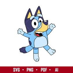 bluey svg, bluey dog svg, cartoon svg, png pdf ai digital file