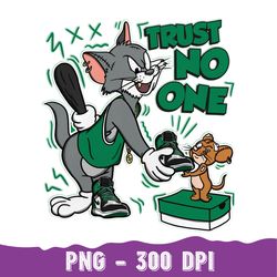 To Match Iris Green Png, Jordan 1 Celtic Lucky Green Png, Trust No One Cat And Mouse Png