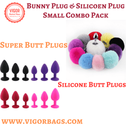 Bunny Plug & Silicoen Plug Small Size Combo Pack(non US Customers)