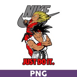 goku and vegeta nike png, anime nike png, nike logo png, son goku png, fashion brands png, brand logo png - download