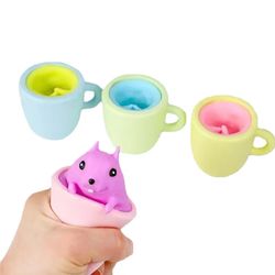 Squirrel Cup Pop Out Squishy Toy for Kids - Set of 2
