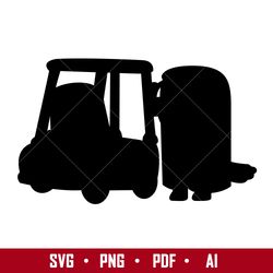 granny rita and janet silhouette svg, bluey svg, cartoon svg, png pdf ai digital file