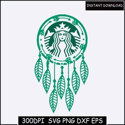 Venti Cold Cup Dream Catcher Design for Starbucks Cup, Svg Dxf Png File Digital Download