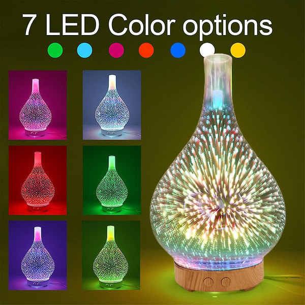 Aromatic Glowing 3D Glass Diffuser - Inspire Uplift