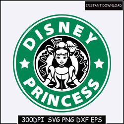 princess coffee svg, png