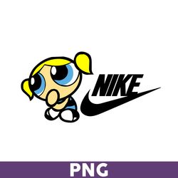 Bubbles Nike Png, Bubbles Swoosh Png, Nike Logo Png, Powerpuff Girls Png, Nike Png - Download File