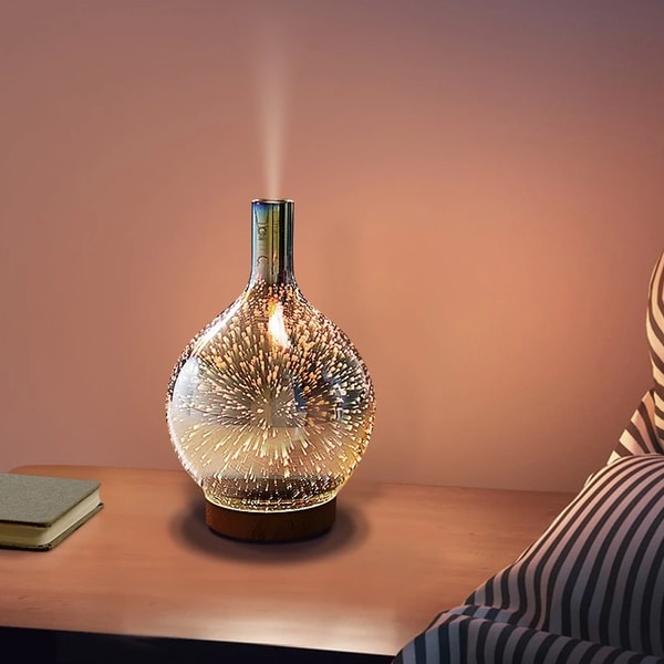 Revitalizing and Modern 3D Glass Diffuser: Soothing - Inspire Uplift