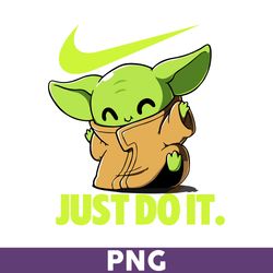 Baby Yoda Nike Png, Baby Yoda Swoosh Png, Nike Logo Png, Baby Yoda Png, Nike Png - Download File