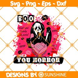 Boo You Horror Svg, Ghostface Svg, Halloween svg, Scary Movies Svg, Horror Movies Svg,  File For Cricut