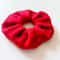 Handknit Red Scrunchies for women Christmas gift for her Gift for women Valentine day gifts Blue Scrunchie