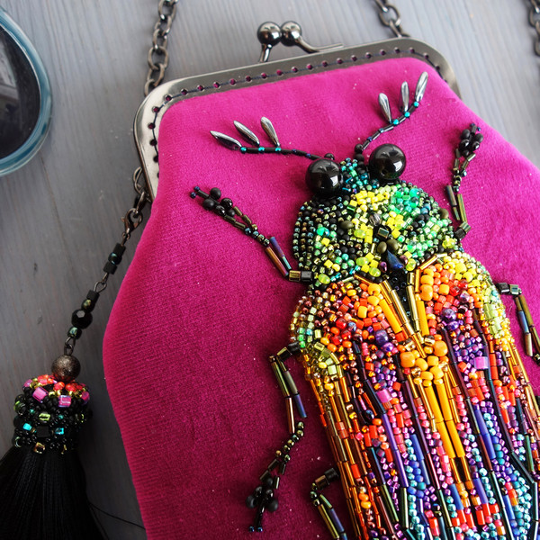 cool bag with bug embroidery viva magenta.jpg