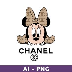 Baby Minnie Mouse Chanel Png, Chanel Png, Minnie Png, Chanel Brands Logo Png, Disney Png, Fashion Bands Png - Download