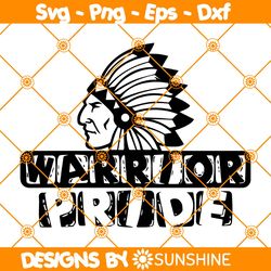 Warrior Pride Svg, Game Day Svg, Warrior Pride Mascot Svg, Team Spirit SVG, Warrior Pride Sport svg, School Mascot Svg