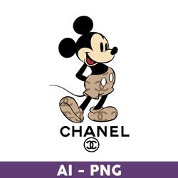 Mickey Mouse Chanel Png, Chanel Png, Mickey Mouse Png, Chanel Brands Logo Png, Disney Png, Fashion Bands Png - Download
