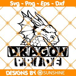 Dragon Pride Svg, Game Day Svg, Team Spirit SVG, Dragon Pride Game Sport svg, School Mascot Svg, File For Cricut