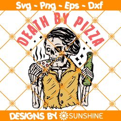 Death By Pizza Svg, Pizza Halloween Svg, Halloween Svg, Funny Shirt Svg, File For Cricut