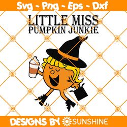Little Miss Pumpkin Junkie Svg, Little Miss Pumpkin Svg, Little Miss Halloween SVG, Little Miss Svg, Fall Svg