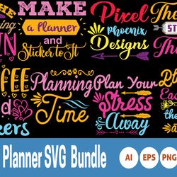 Planner SVG Design Bundle