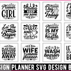 Planner SVG Design Bundle