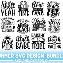 Summer Bundle SVG, Summer SVG, Bundle SVG, Beach Svg Bundle, Digital Download, Summertime, Funny Beach Quotes Svg, Beach