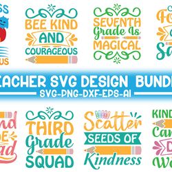 Teacher Svg Bundle, Teacher Quotes, Teacher Svg, Teacher shirt svg, School Svg, Cuttable Design, Silhouette & Cricut, IN