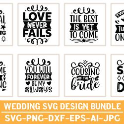 Wedding Bundle design | 21 Design Bundle Sublimation Cricut, SVG, PDF, PNG Cricut print file, Wedding svg bundle, Instan