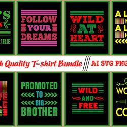 Wild T-Shirt Design Bundle